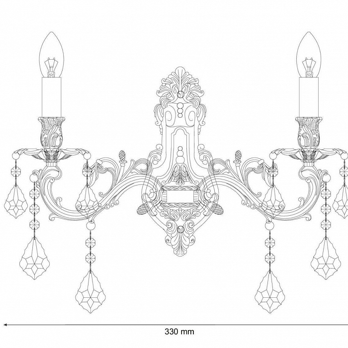 Бра Lucia Tucci BARLETTA W122.2 coffe gold