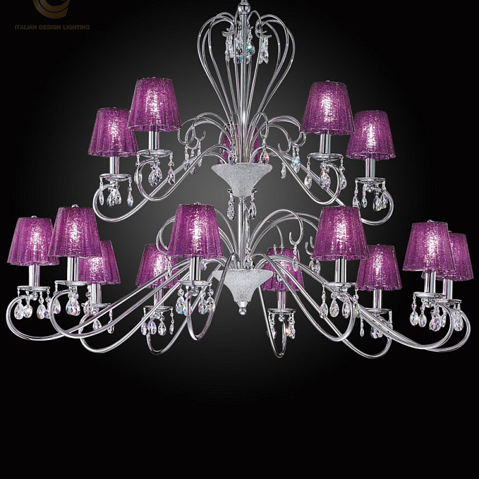 Люстра IDL 301/10+5 Chrome Viola