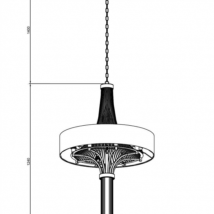 Люстра Lucia Tucci COSMOPOLITAN 2970.8 black